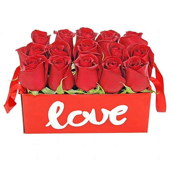Arranjo Love Roses Com 15 Lindas Rosas Nacionais
