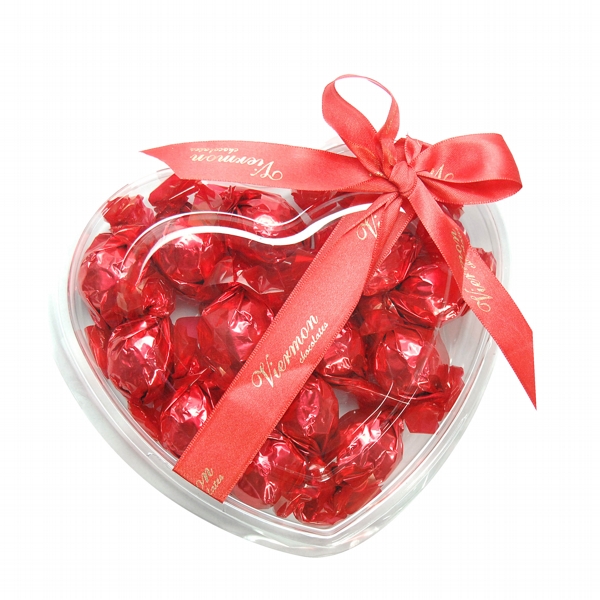 Delicado Coração Vermelho de Chocolates Viermon 14 Deliciosos Bombons Premium