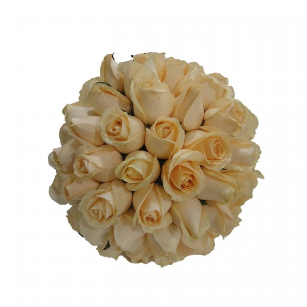 Buque de noiva com rosas champanhe