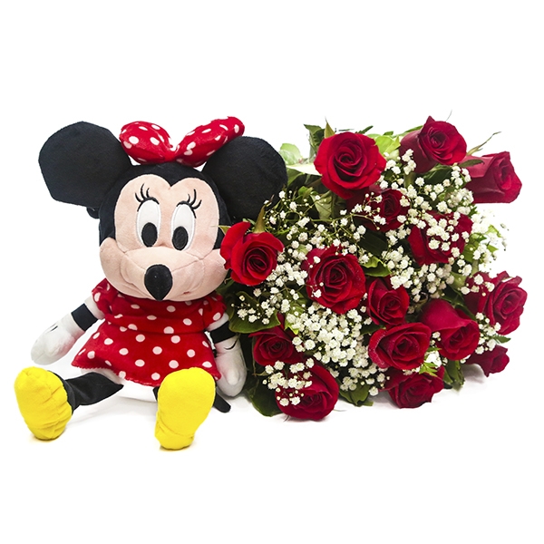 Buquê de Rosas Vermelhas da Minnie