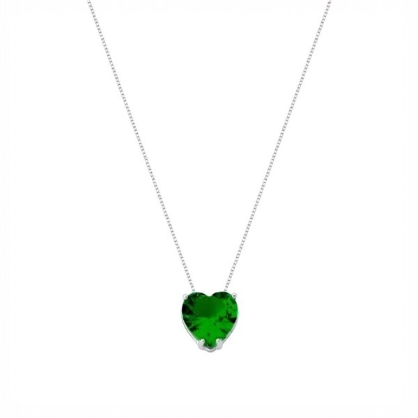 Colar de Prata Coração Galeria Verde