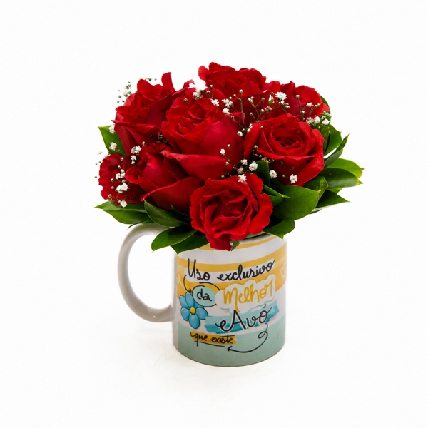 Flores Na Caneca- Uso exclusivo Da Melhor Avó
