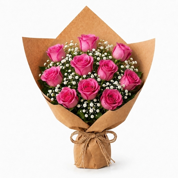 Buquê Dia dos Namorados Rosa Pink