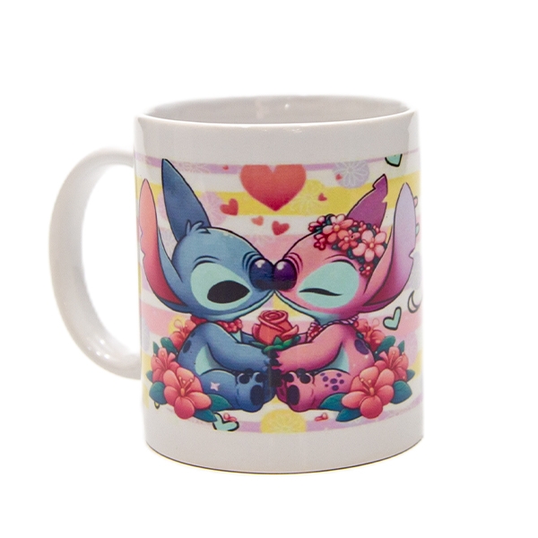Caneca Angel e Stitch