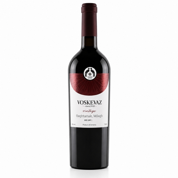 Vinho Tinto Seco Voskevaz Vintage Haghtanak, Milagh – 750 ml