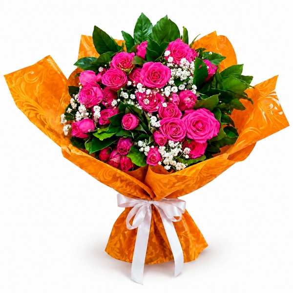 Buque de Mini Rosas Pink