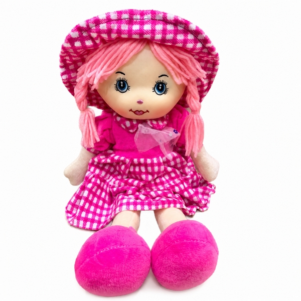Boneca de Pelúcia Cor de Rosa