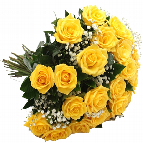 Buquê de Rosas Amarelas com 15 unidades