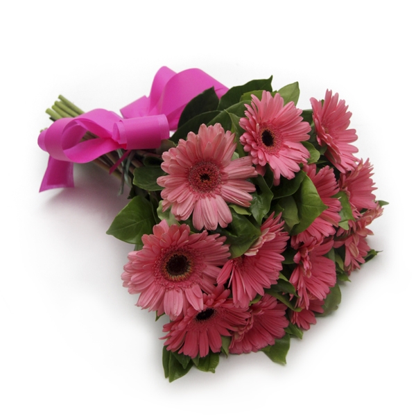 Buquê Com 12 Gérberas Cor de Rosa
