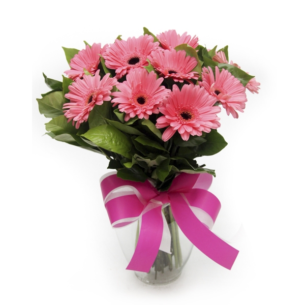 Arranjo de Gérbera Cor de Rosa