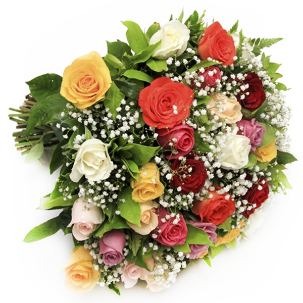 Buquê de Rosas Coloridas 15 Unidades