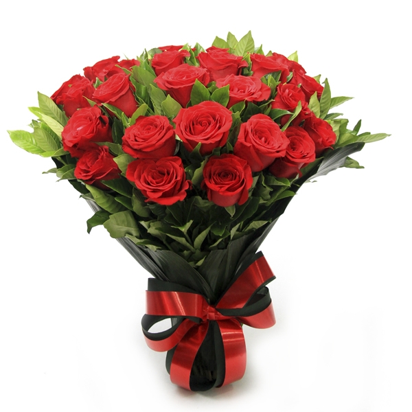 Buque de Rosas Importadas Fechadas Com 30 unidades