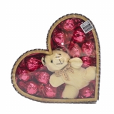 Coraçăo Chocolate com Pelúcia Viermon 144g