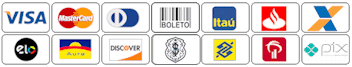 Bandeiras dos meios de pagamento